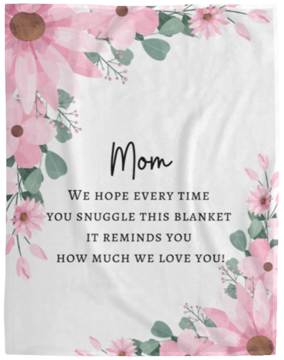 MOM FLOWER BLANKET | MOTHERS DAY CHRISTMAS GIFT