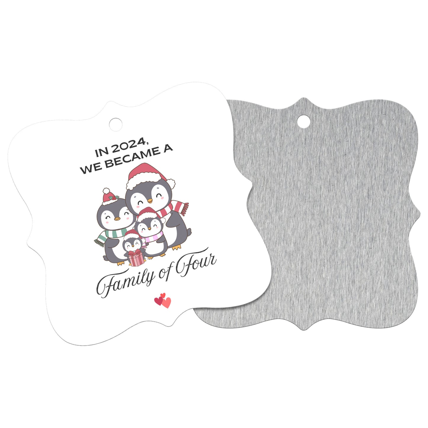FAMILY OF FOUR PENGUIN ORNAMENT