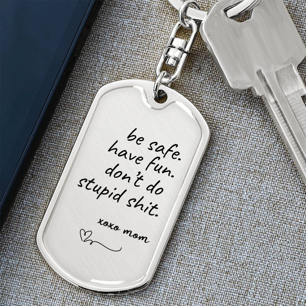 XOXO FROM MOM KEYCHAIN | DAUGHTER GIFT