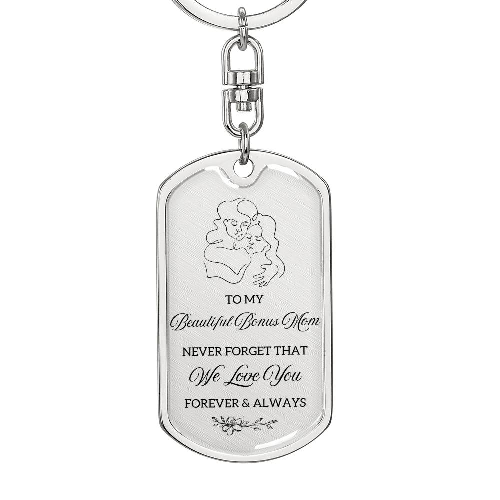 TO MY BEAUTIFUL BONUS MOM KEYCHAIN | BONUS MOM | STEP MOM GIFT