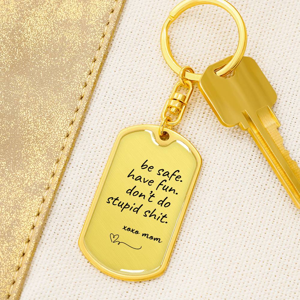 XOXO FROM MOM KEYCHAIN | DAUGHTER GIFT