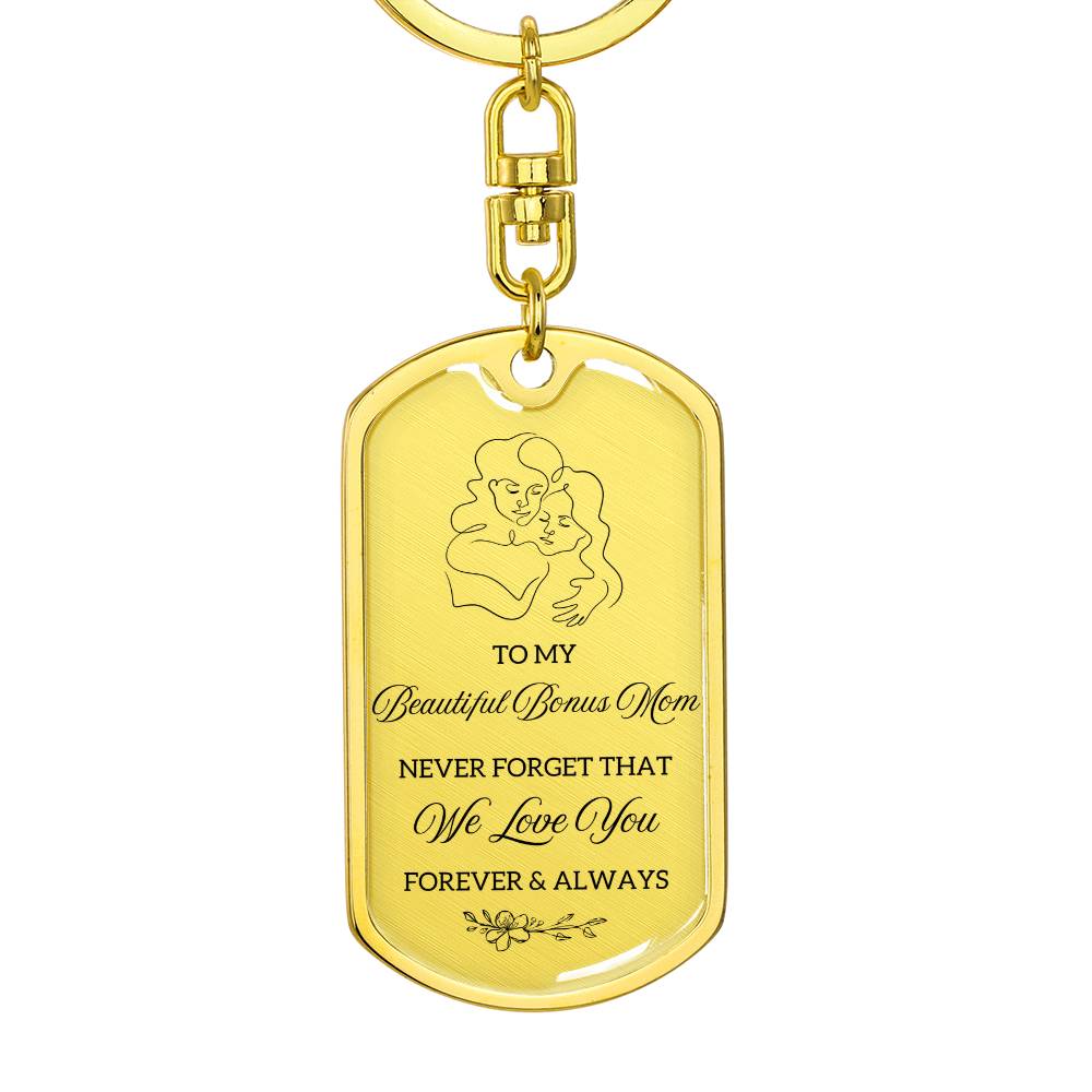 TO MY BEAUTIFUL BONUS MOM KEYCHAIN | BONUS MOM | STEP MOM GIFT