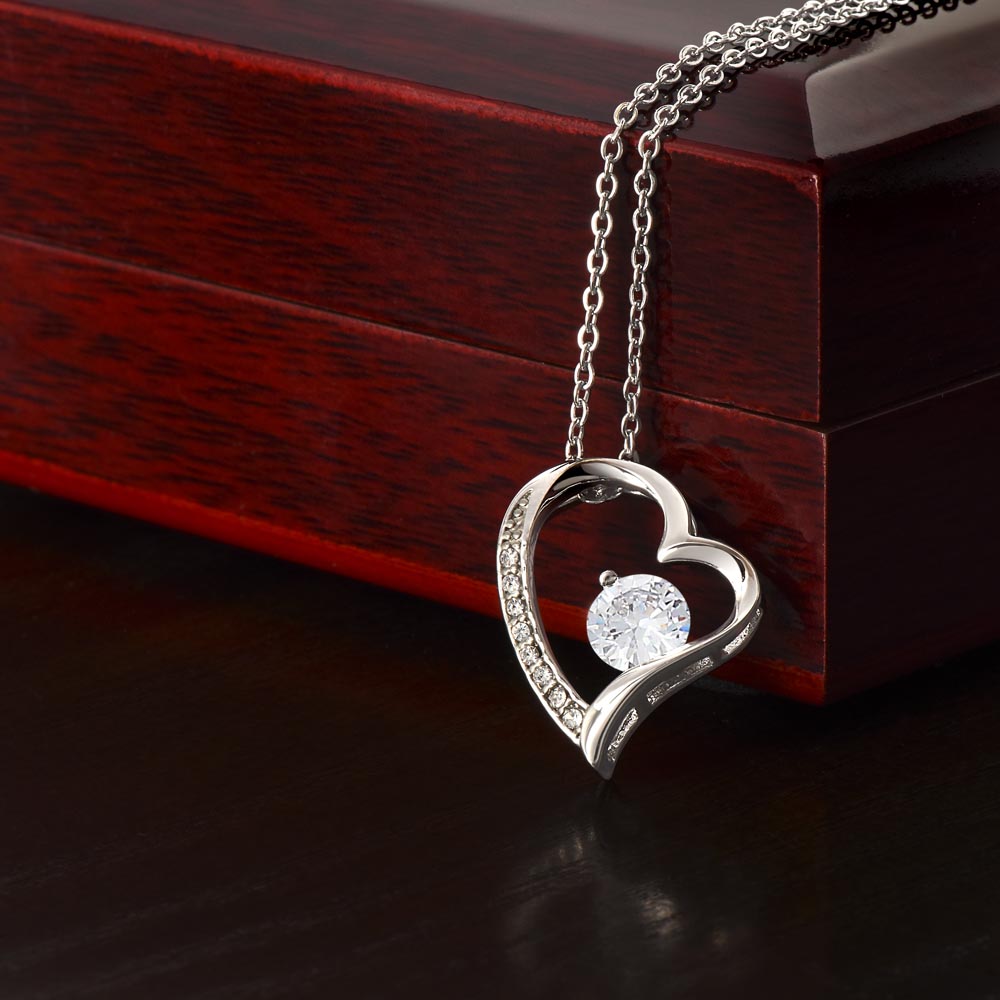 FOREVER LOVE BEAUTIFUL DAUGHTER NECKLACE | WHITE CARD | DAUGHTER GIFT