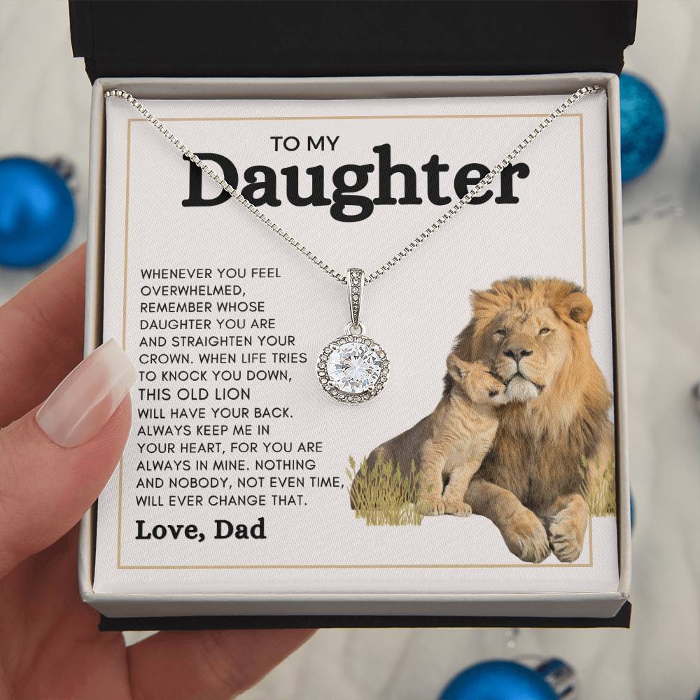 LOVE DAD ETERNAL NECKLACE D | DAUGHTER GIFT | FROM DAD