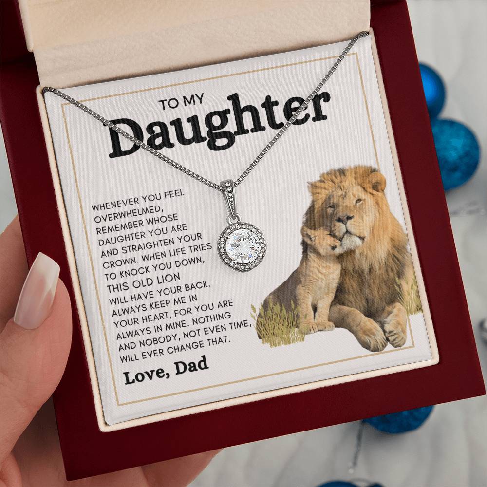LOVE DAD ETERNAL NECKLACE D | DAUGHTER GIFT | FROM DAD