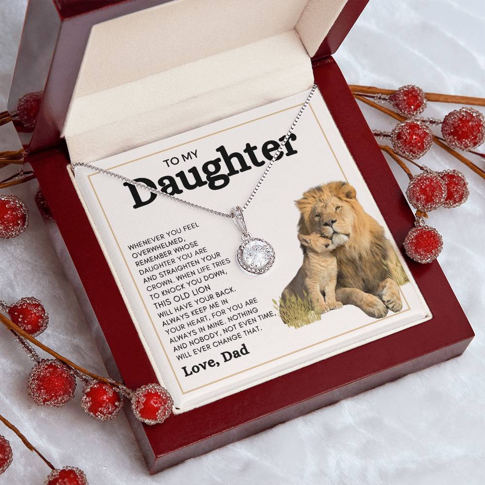 LOVE DAD ETERNAL NECKLACE D | DAUGHTER GIFT | FROM DAD