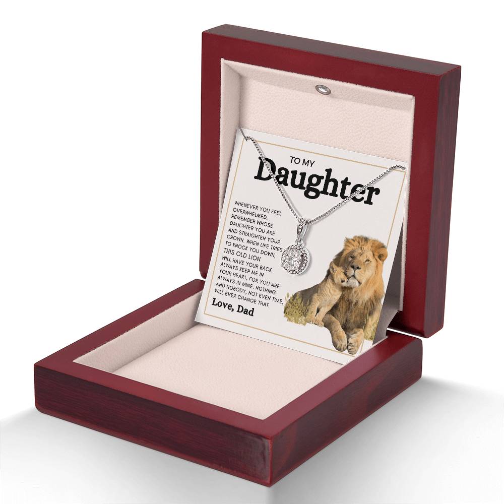 LOVE DAD ETERNAL NECKLACE D | DAUGHTER GIFT | FROM DAD