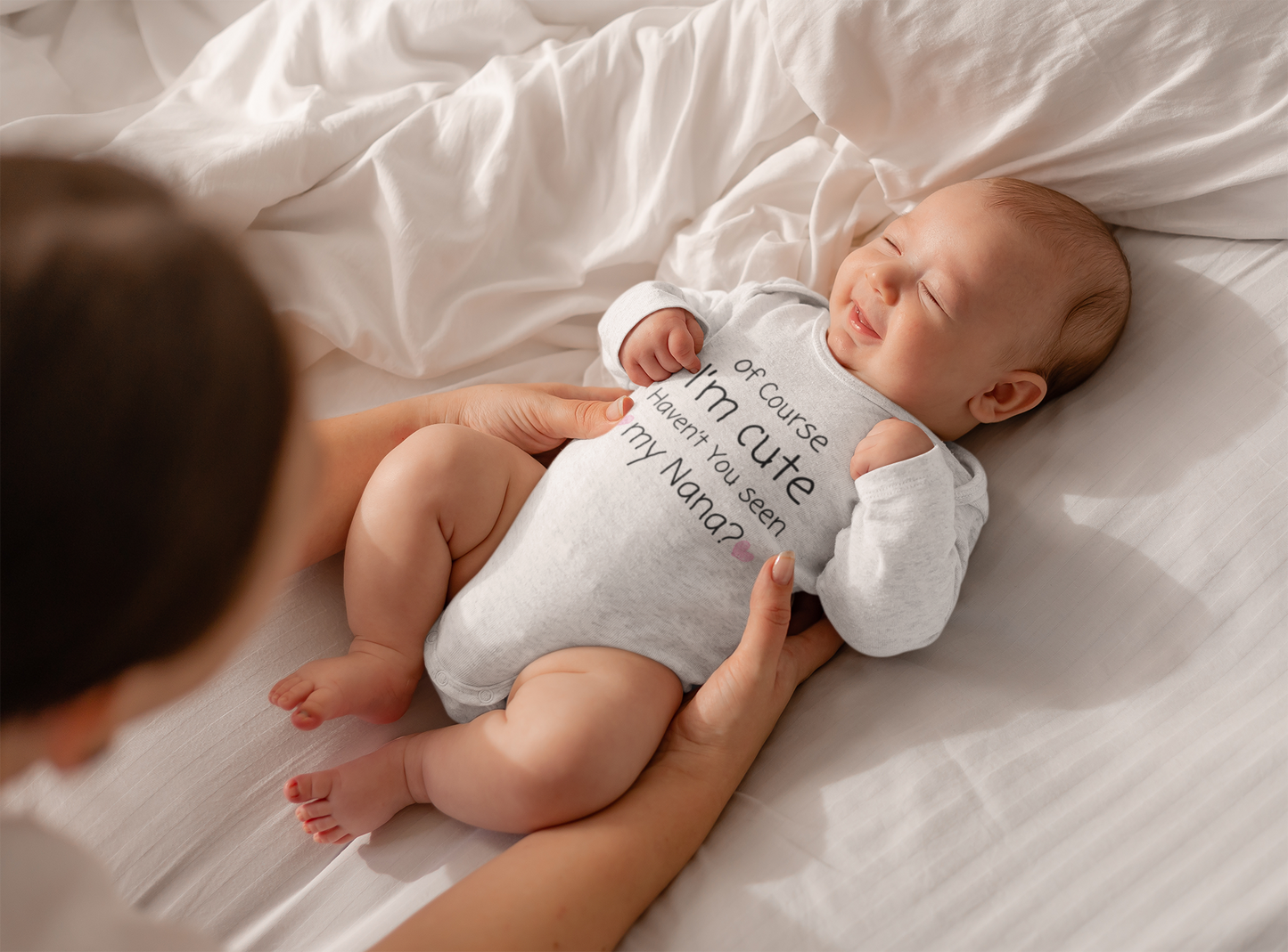 CUTE LIKE MY NANA BABY LONG SLEEVE BODYSUIT