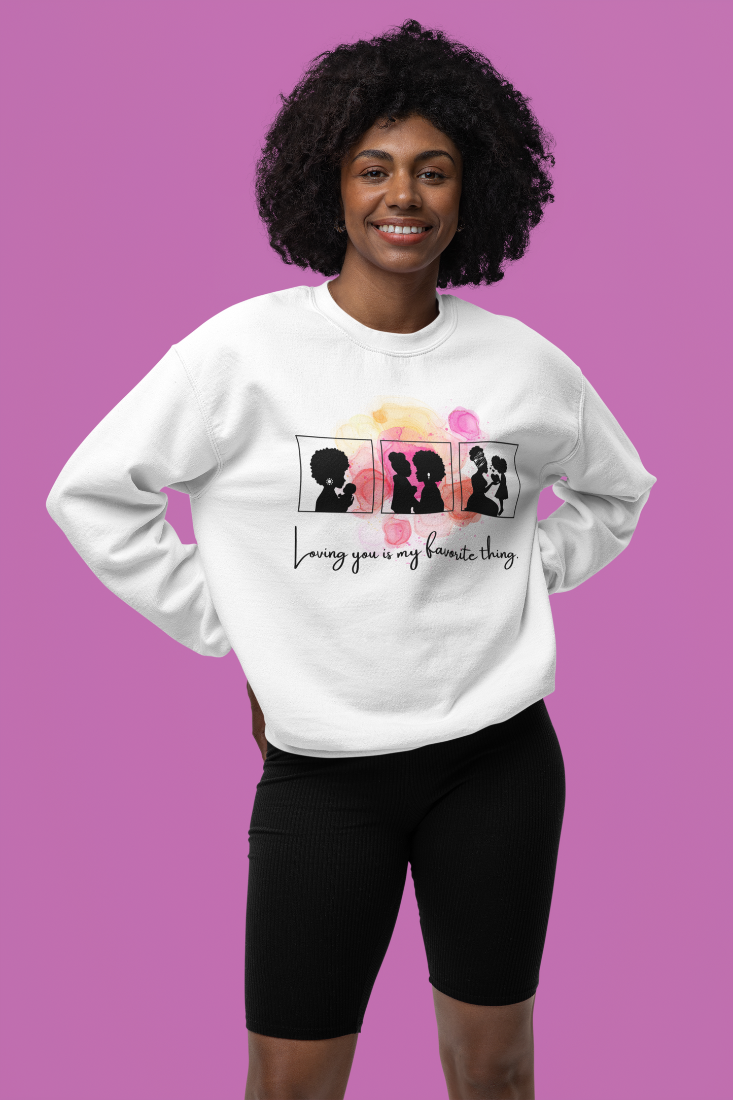 LOVING YOU MOTHER-DAUGHTER WOMANS SWEATSHIRT | Options A & B