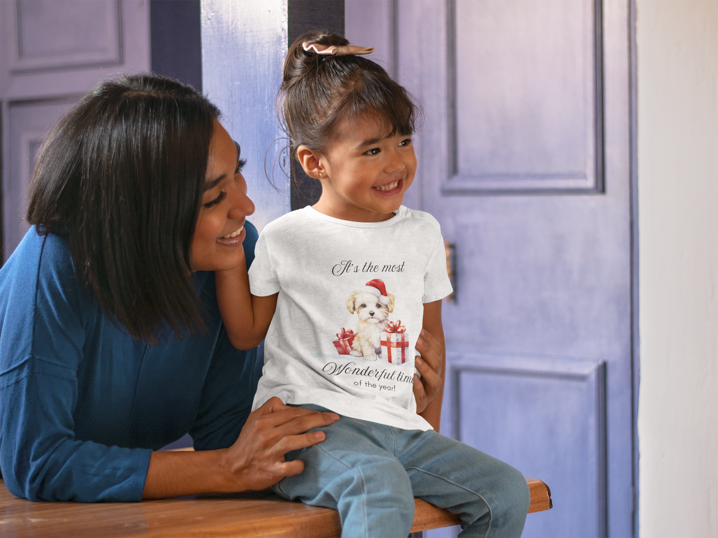 MOST WONDERFUL TIME CHRISTMAS TODDLER T-SHIRT | CHRISTMAS GIFT | Option A & B