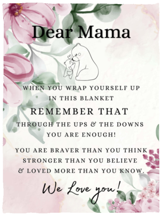 MOM LOVE BLANKET | MOTHERS DAY CHRISTMAS GIFT | MAMA BEAR