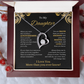 FOREVER LOVE BEAUTIFUL DAUGHTER NECKLACE | MIDNIGHT CARD | DAUGHTER GIFT
