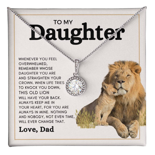 LOVE DAD ETERNAL NECKLACE D | DAUGHTER GIFT | FROM DAD