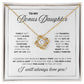 LOVE KNOT NECKLACE BEAUTIFUL BONUS DAUGHTER NECKLACE | WHITE CARD | DAUGHTER GIFT