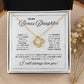 LOVE KNOT NECKLACE BEAUTIFUL BONUS DAUGHTER NECKLACE | WHITE CARD | DAUGHTER GIFT