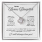 LOVE KNOT NECKLACE BEAUTIFUL BONUS DAUGHTER NECKLACE | WHITE CARD | DAUGHTER GIFT