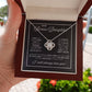 LOVE KNOT NECKLACE BEAUTIFUL BONUS DAUGHTER NECKLACE | MIDNIGHT CARD | DAUGHTER GIFT