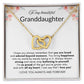 INTERLOCKING HEARTS GRANDDAUGHTER NECKLACE | WHITE CARD | GRANDDAUGHTER GIFT