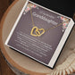 INTERLOCKING HEARTS GRANDDAUGHTER NECKLACE | DUSTED CARD | GRANDDAUGHTER GIFT