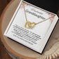 INTERLOCKING HEARTS GRANDDAUGHTER NECKLACE | WHITE CARD | GRANDDAUGHTER GIFT