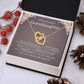INTERLOCKING HEARTS GRANDDAUGHTER NECKLACE | DUSTED CARD | GRANDDAUGHTER GIFT