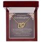 INTERLOCKING HEARTS GRANDDAUGHTER NECKLACE | DUSTED CARD | GRANDDAUGHTER GIFT