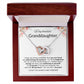 INTERLOCKING HEARTS GRANDDAUGHTER NECKLACE | WHITE CARD | GRANDDAUGHTER GIFT