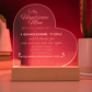 Handsome Man, I Choose You Acrylic Plaque | Husbands Gift | Boyfriend Gift | Valentine's Day Gift