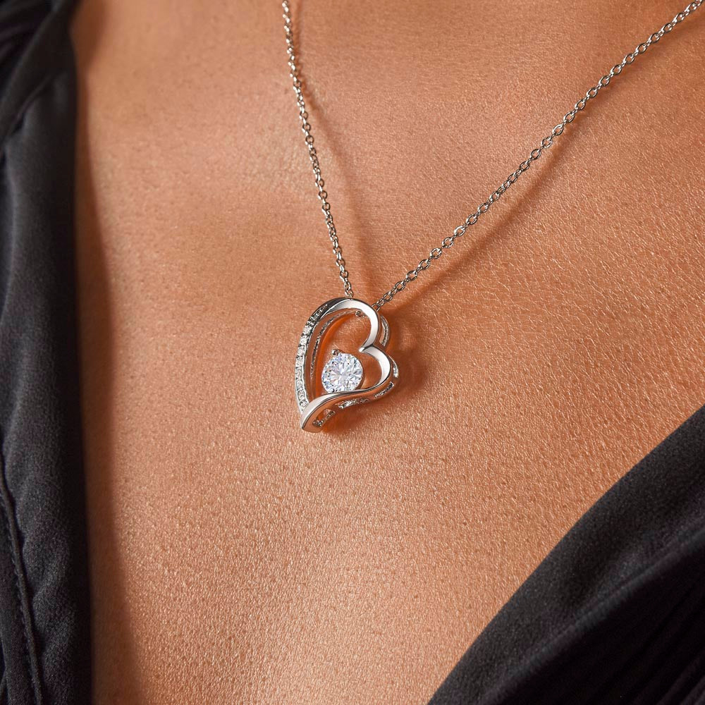 FOREVER LOVE BEAUTIFUL DAUGHTER NECKLACE | ROSE CARD | DAUGHTER GIFT