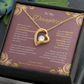 FOREVER LOVE BEAUTIFUL DAUGHTER NECKLACE | ROSE CARD | DAUGHTER GIFT