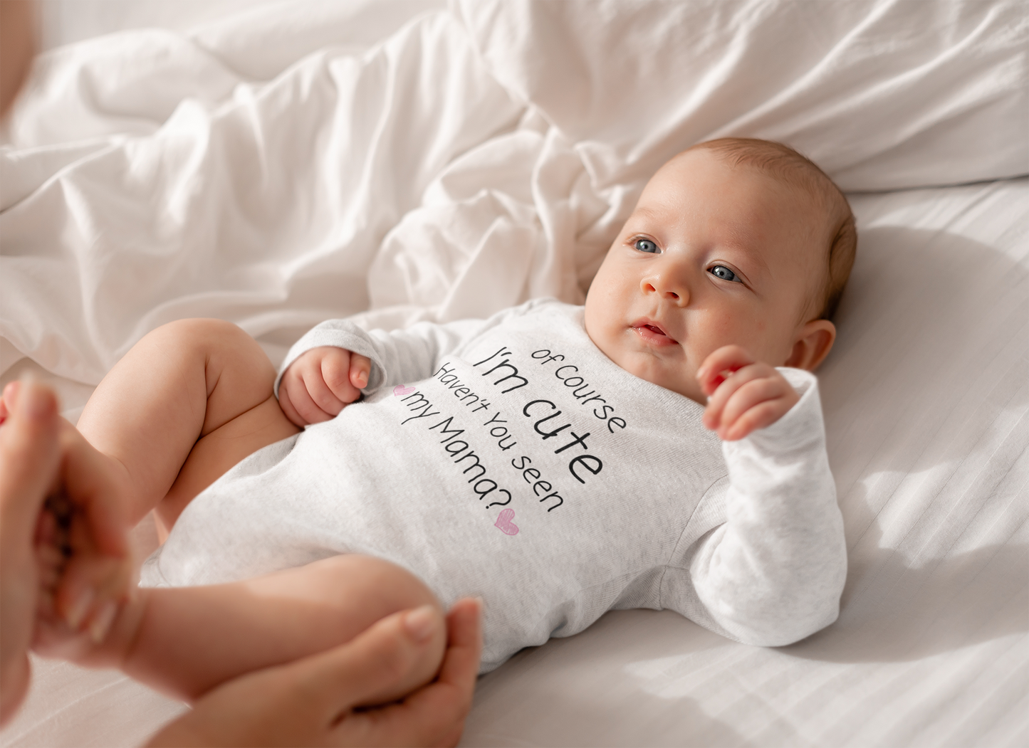 CUTE LIKE MAMA BABY LONG SLEEVE BODYSUIT